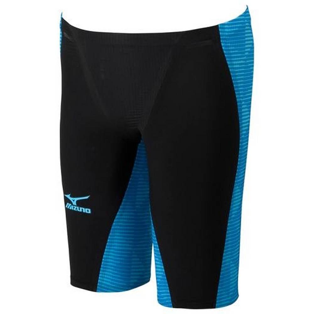 Roupa De Banho Mizuno GX-Sonic III MR Jammer - Homem - Pretas/Azul Marinho - XFGCR2601